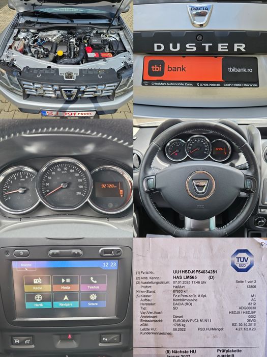Dacia Duster Prestige 92.700 KM Euro 6 1.5Dci 109cp Import Germania CASH•RATE•GARANȚIE •LIVRARE GRATUITĂ•NUMERE ROSII