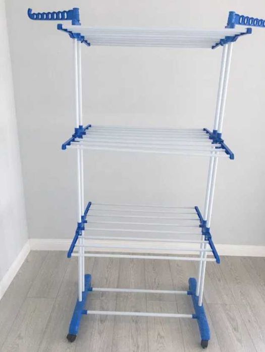 Етажна сушилня за пране 3-степенна сгъваема, мобилна сушилня за бельо