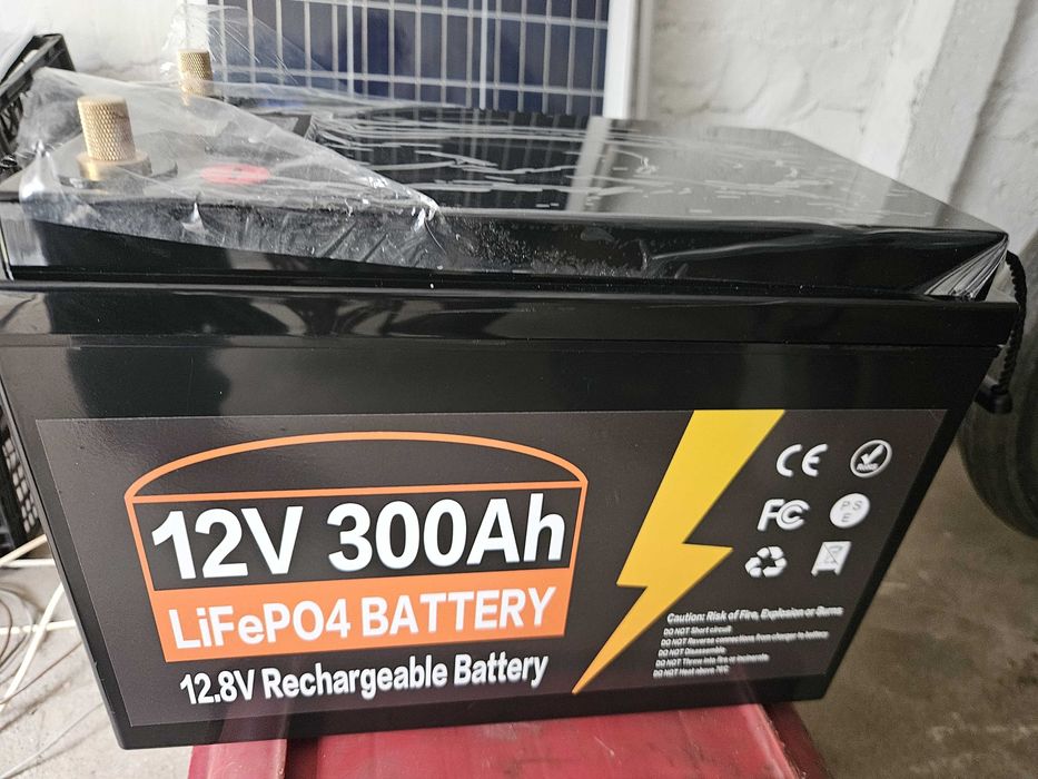 Baterie LiFePO4 12V 300Ah rulota Acumulator camper barca NOU