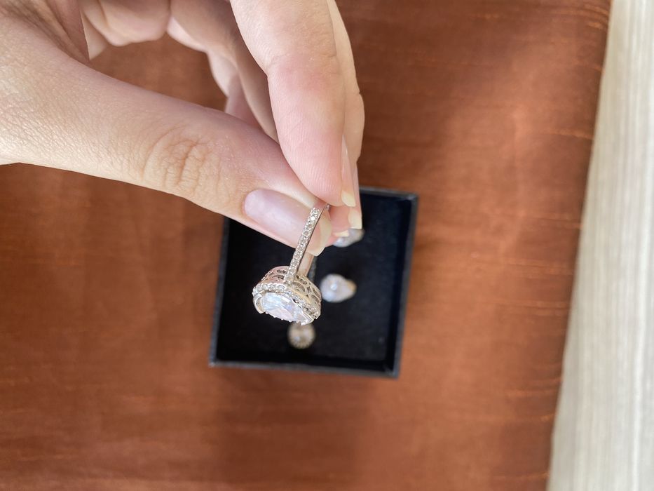 Уникален сребърен комплект “Сълза”