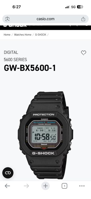 Vand Casio G-Shock GW-BX 5600 Model NOU