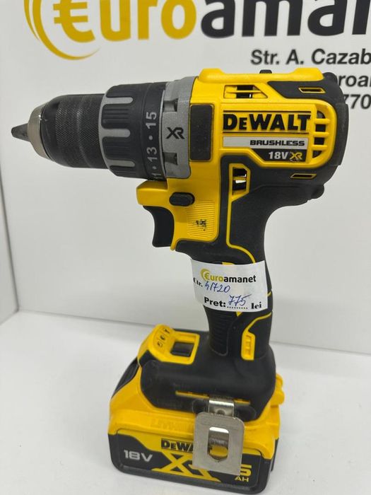 Masina de insurubat si gaurit DeWalt DCD791P2, 18V XR, 5Ah -I-