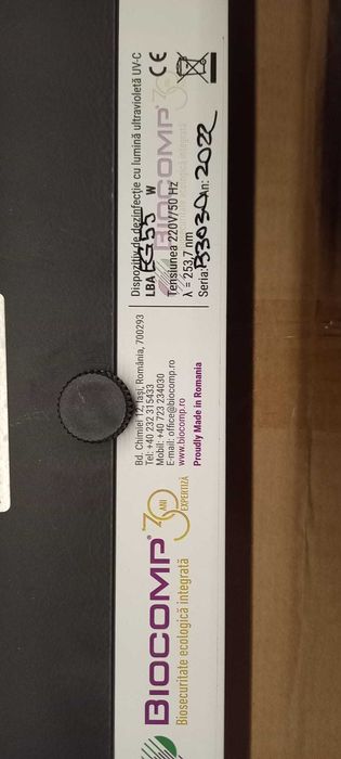 Dispozitiv de dezinfectie cu lumina ultravioleta UV-C 55W Biocomp