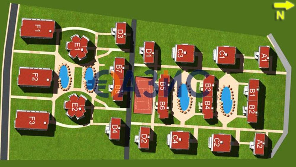 Продава се Едностаен апартамент в Свети Влас - 40 кв.м за 1113 €/кв.м - Снимка #13