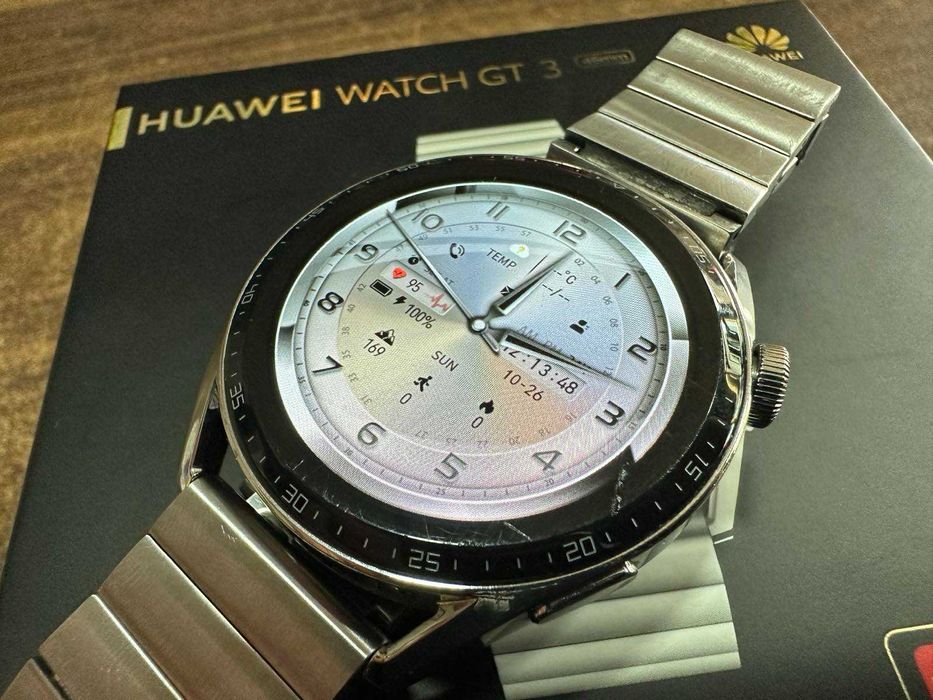 Смарт часовник Huawei Watch GT3, 46 mm, Stainless Steel, Silver