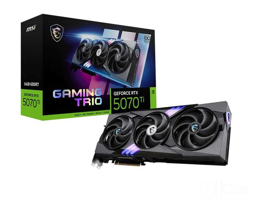 Видеокарта MSI GeForce RTX 5070 Ti GAMING TRIO OC
