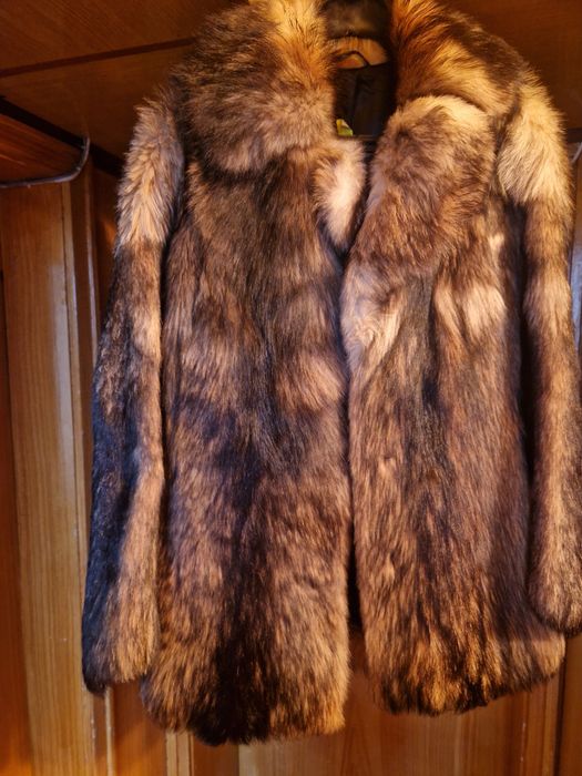 Дамско палто естествен косъм