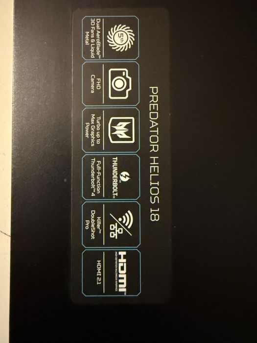 Acer Predator Helios 18 /RTX 4070/i9/32GB RAM/