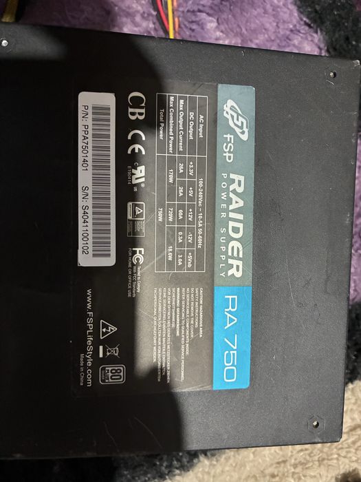 Placa de baza pc sursa 750w