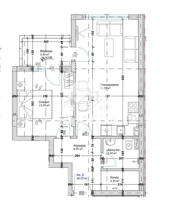 Продава се Двустаен апартамент в Варна, Кайсиева градина - 67 кв.м за 1344 €/кв.м - Снимка #1
