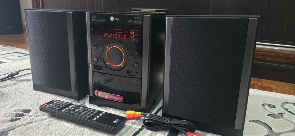 Lg муз центр, usb, mp3, dvd, aux, radio