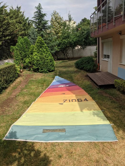 Грот цвят Tequila Sunrise за катамаран Hobie cat 16 + лати