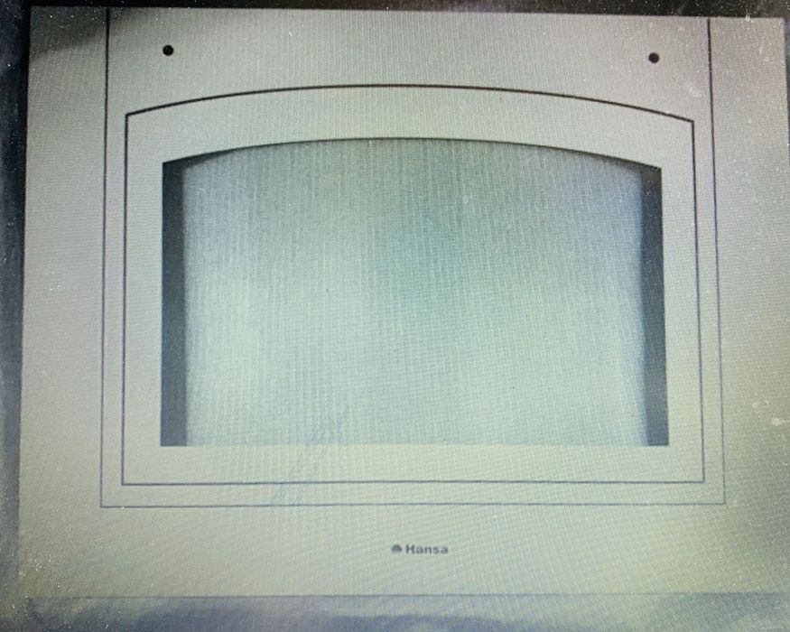 Geam usa sticla exterior cuptor aragaz hansa rustic crem plus rama nou