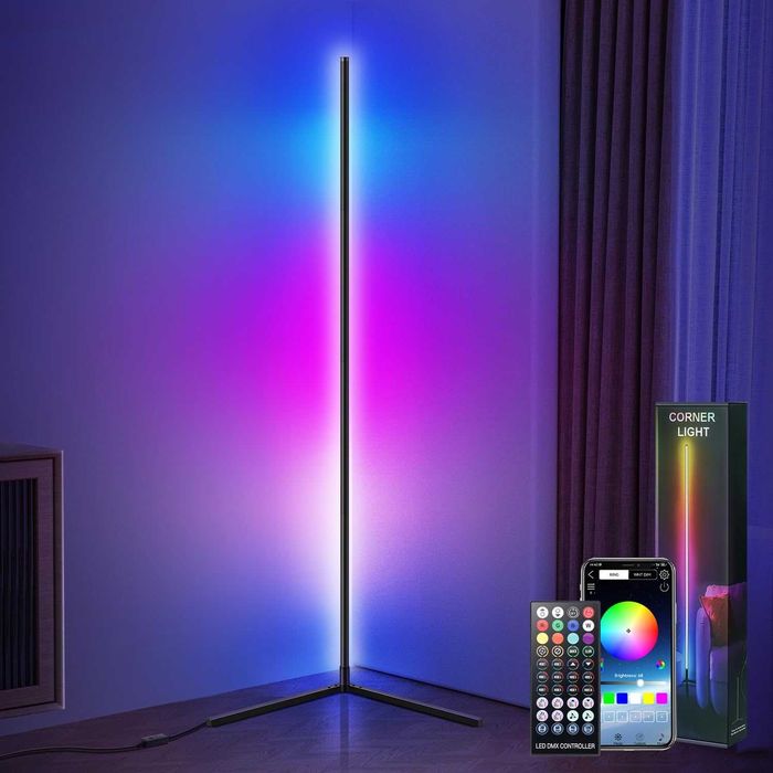 RGB ъглова лампа 100см с блуту контрол
