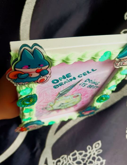 Ilustratie originala in rama lucrata manual hand-made