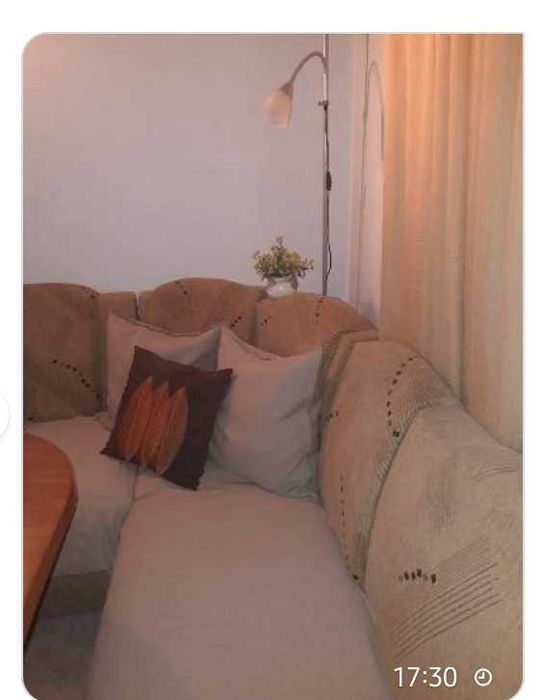 Ъглово канапе с две ракли и функция сън