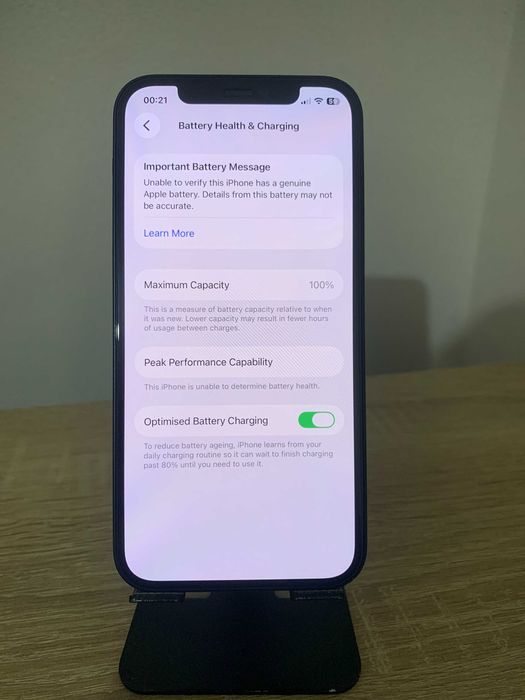 iPhone 12 Black 64GB | FaceID OK | Baterie Nouă | Huse Cadou