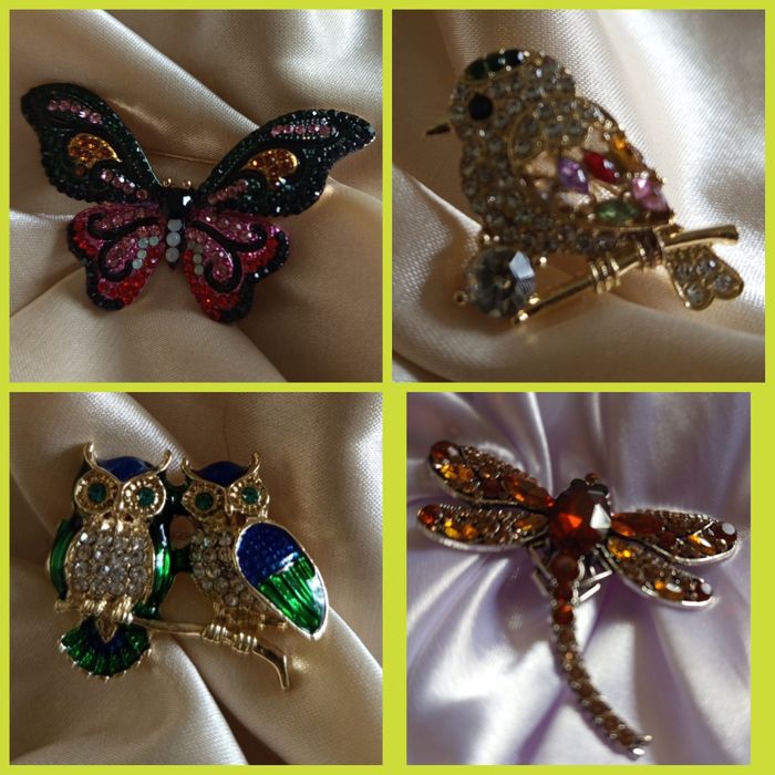 Красивые броши в анималистическом стиле