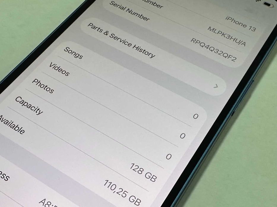 iPhone 13 128gb, 100% Baterry