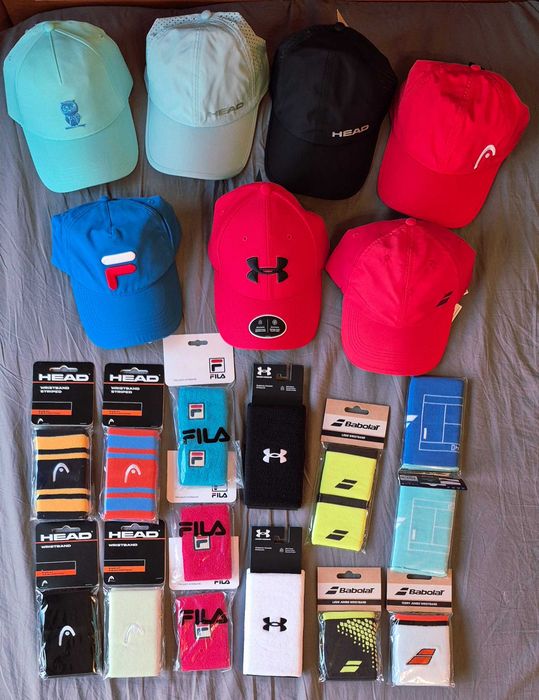 Екипировка Adidas, Lacoste, Nike, Head, Yonex, Roland Garros и други