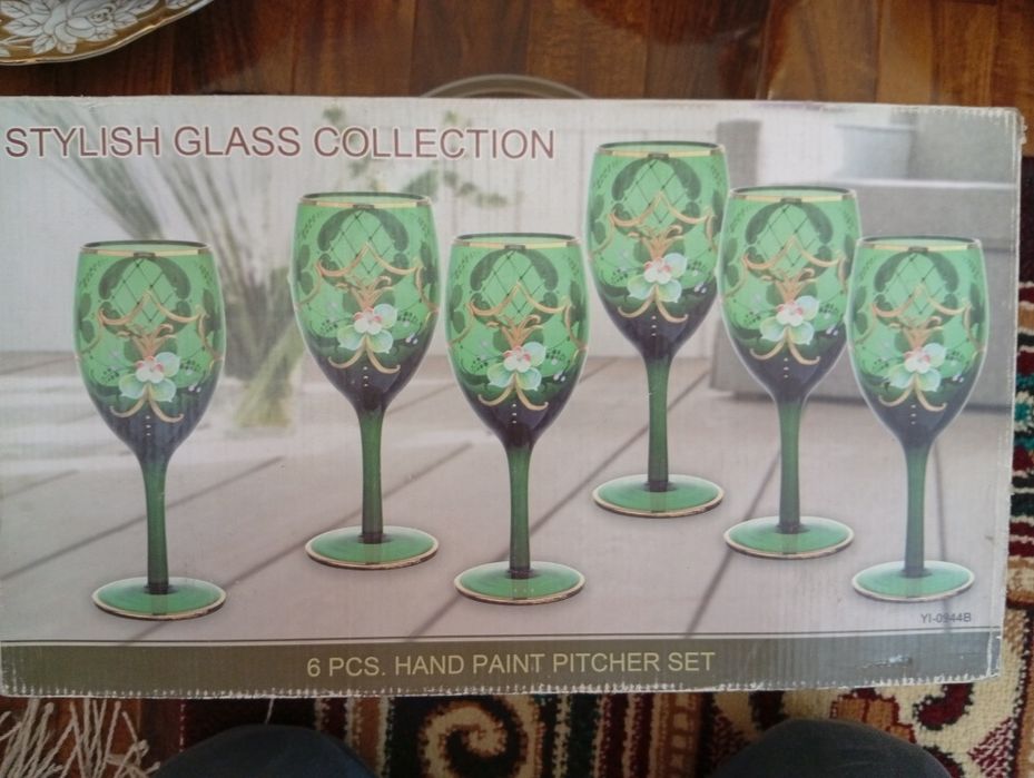 вазалар, сервиз, бокаллар, чак чувга идиш, коса