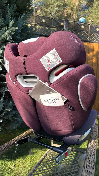 Автокресло 2-3 Cybex Solution Q-Fix Бордовое