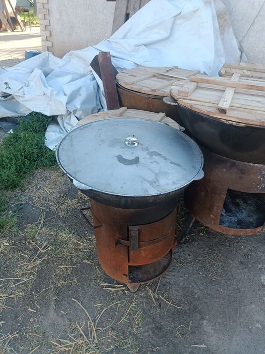 Казан продам с ошаком 30,40,80лит