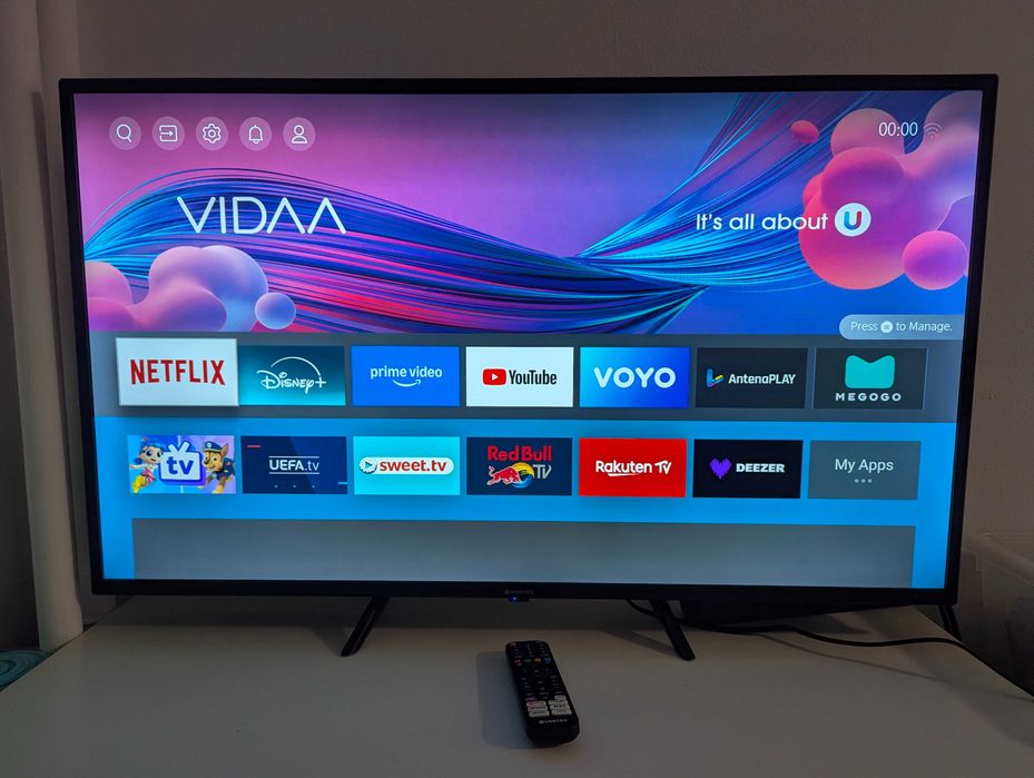 Televizor LED Smart TV VORTEX V43R0213VS, Rezolutie 4K, 109 cm