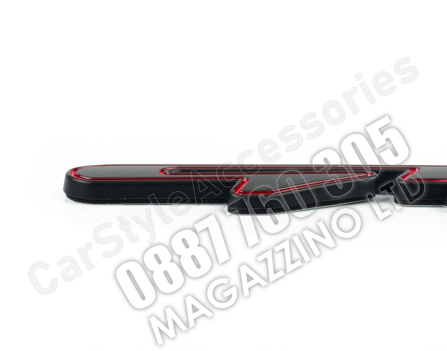 Емблема за Kia GT Line Метална Черно и Черврено