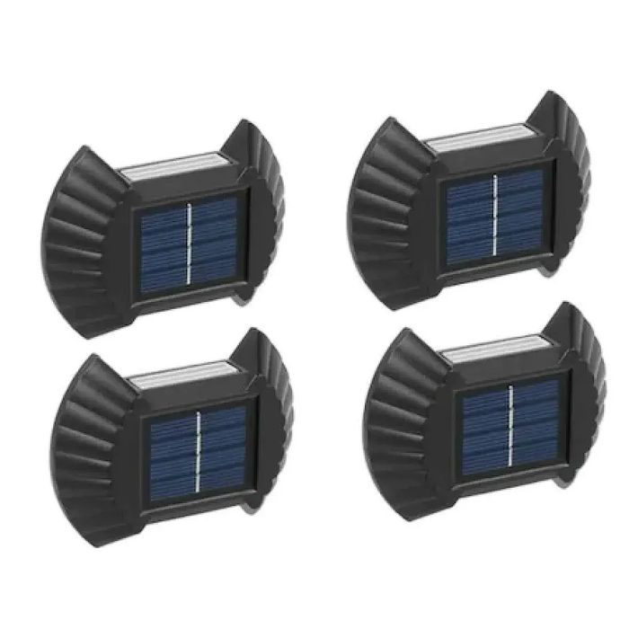 Соларни Лампи за Стена, Стъпала и Ограда - 4бр.