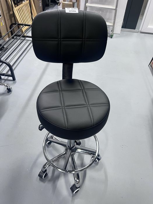 Scaun cu spătar, înălțime reglabilă, 53-68 cm, de salon, cabinet. PU