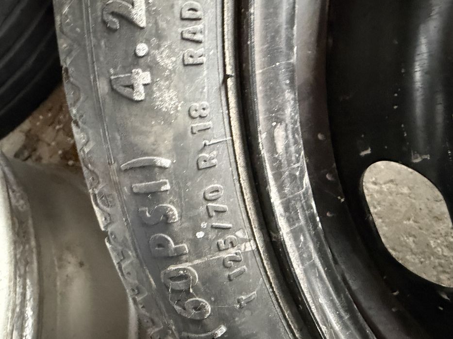 Резервна гума комплект Патерица,крик,ключ,кука VW Golf5 5x112 18цола