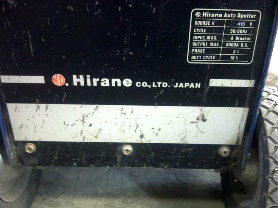 spoter, Aparat de tras tablă și sudură în puncte japonez 8000a 380 v