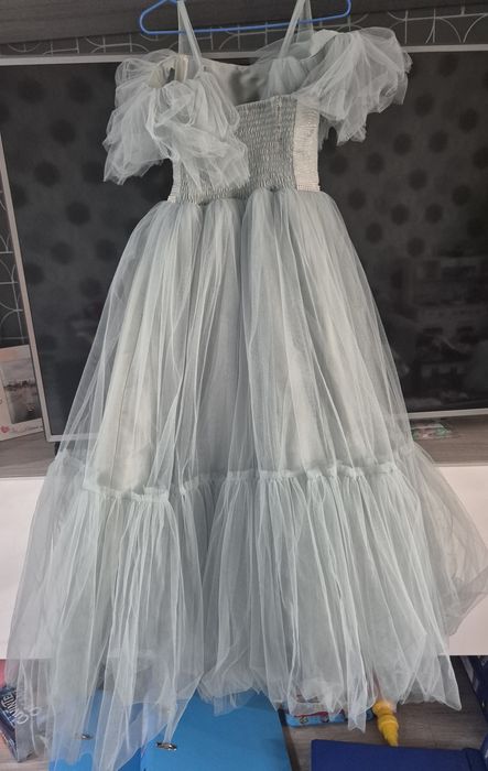 Rochie superbă verde din tul