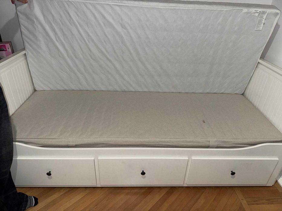 Divan cu 3 sertare/2 saltele, 80x200 cm