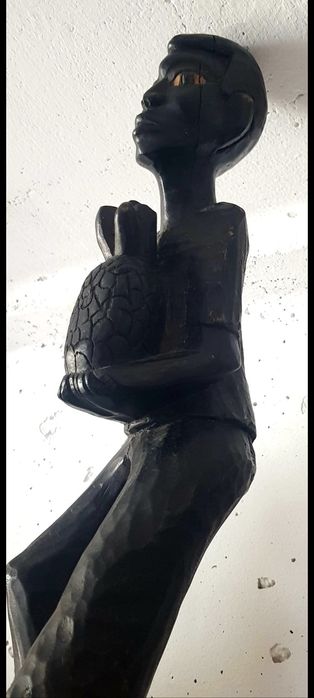 Statuetă africană, h 48  cm