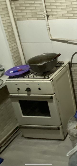 Газ плита с двух газ