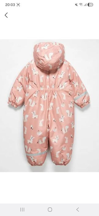 Зимний комбинезон для девочки Baby Go розового цвета