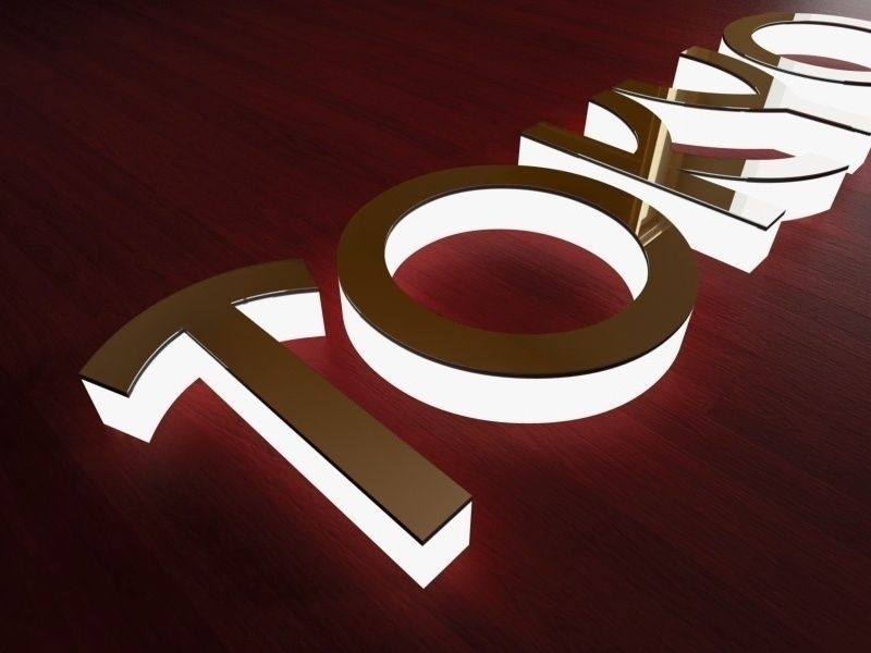 Буквы, 3D xarflar tashqi reklama xizmatlari