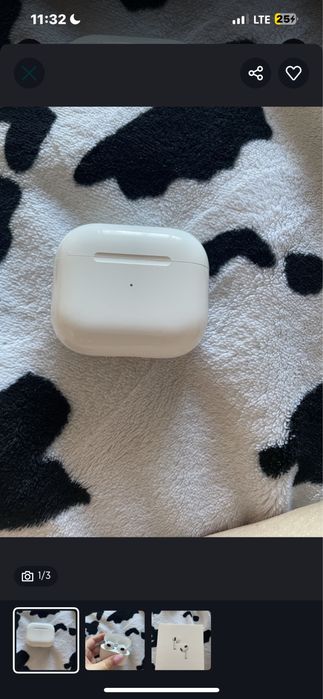 Наушники apple айрполс Airpods 3 с коробкой