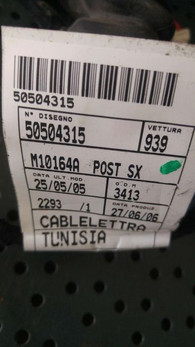 Cablaj instalatie electrica stanga spate alfa romeo 159 939 50504315