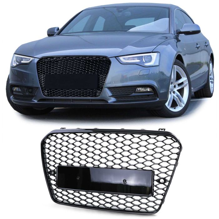 Grile Audi A5 B8 8T 11-17 RS5 Design Negru Lucios