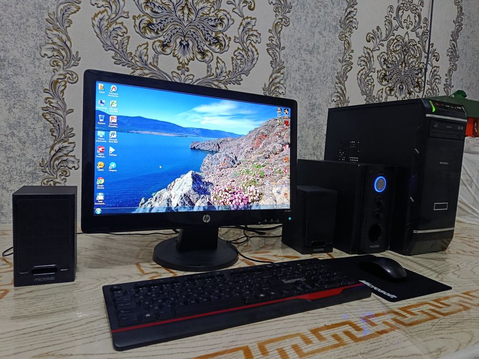 Kompyuter damashniy arzon sotiladi. Komplekt