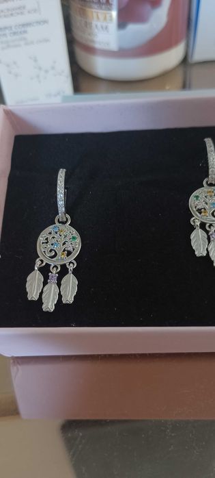 Сребърни дамски обеци