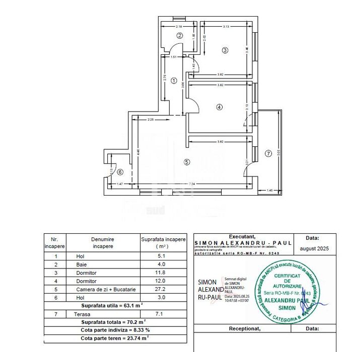 Eclipsei metrou Leonida apartament 3 camere.