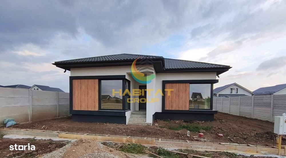 Casa pe parter, 3 camere, teren 359 mp, 300 mp STV  Vidra