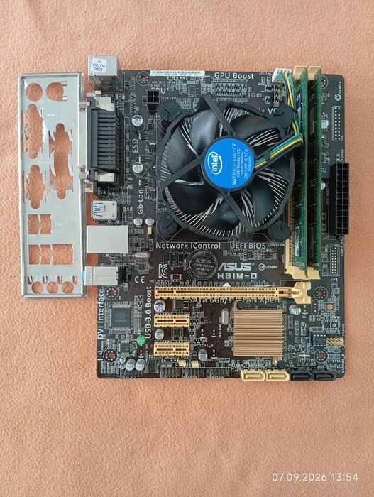 Kit Pc : ASUS H81M-S1, CPU i5 Quad Core 3,4 GHz, 8Gb DDR3 KINGSTON,
