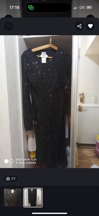 Платье в паетку размер S