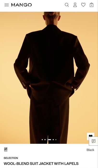 MANGO Premium Pieces Wool Blend Блейзър - изчерпан навсякъде