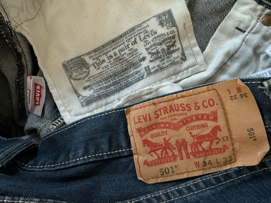 Blugi LEVIS 501 Indigo Barbati | Marime 34 x 32 (Talie 89 cm)